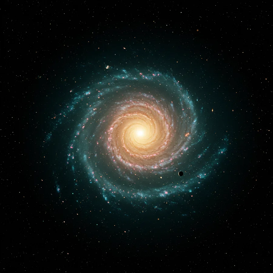 Una galaxia personal: recuerdos como cuerpos con gravedad, alegrías como estrellas.